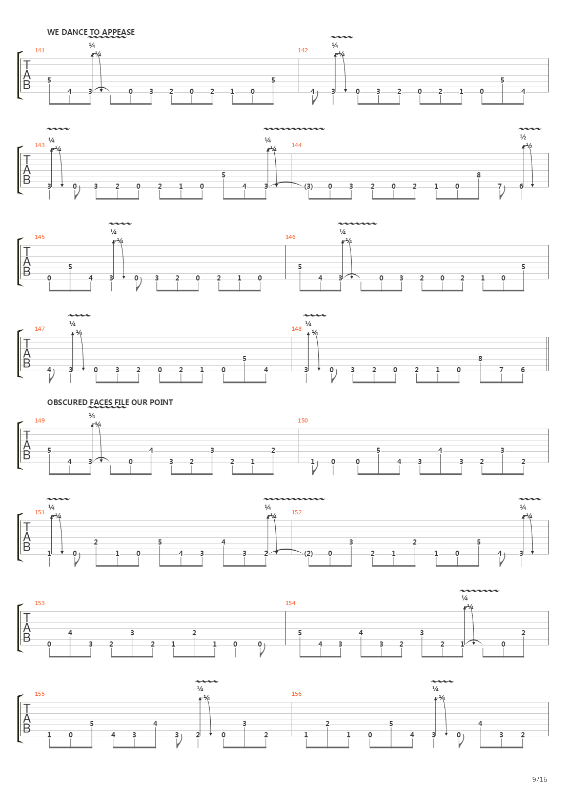 Dancers To A Discordant System吉他谱