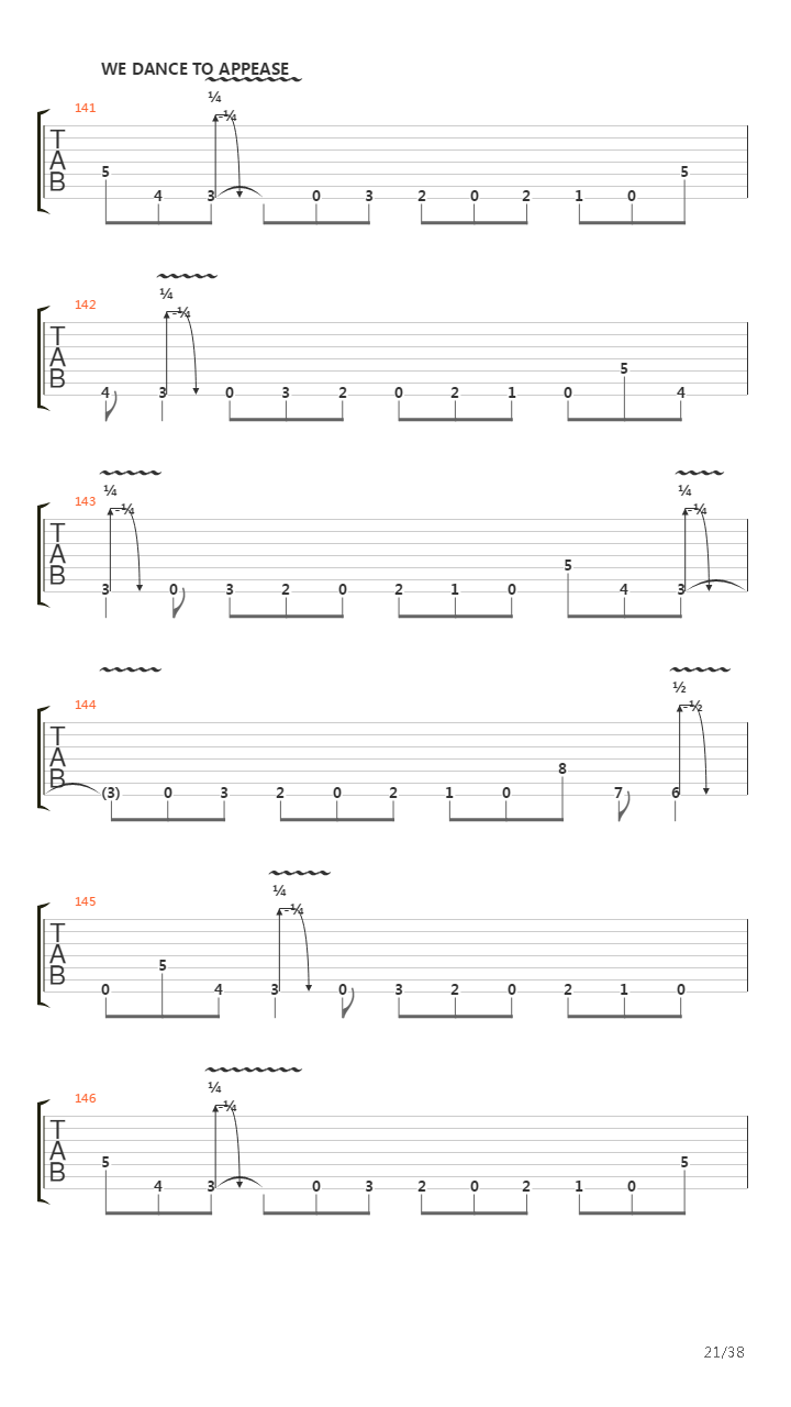 Dancers To A Discordant System吉他谱