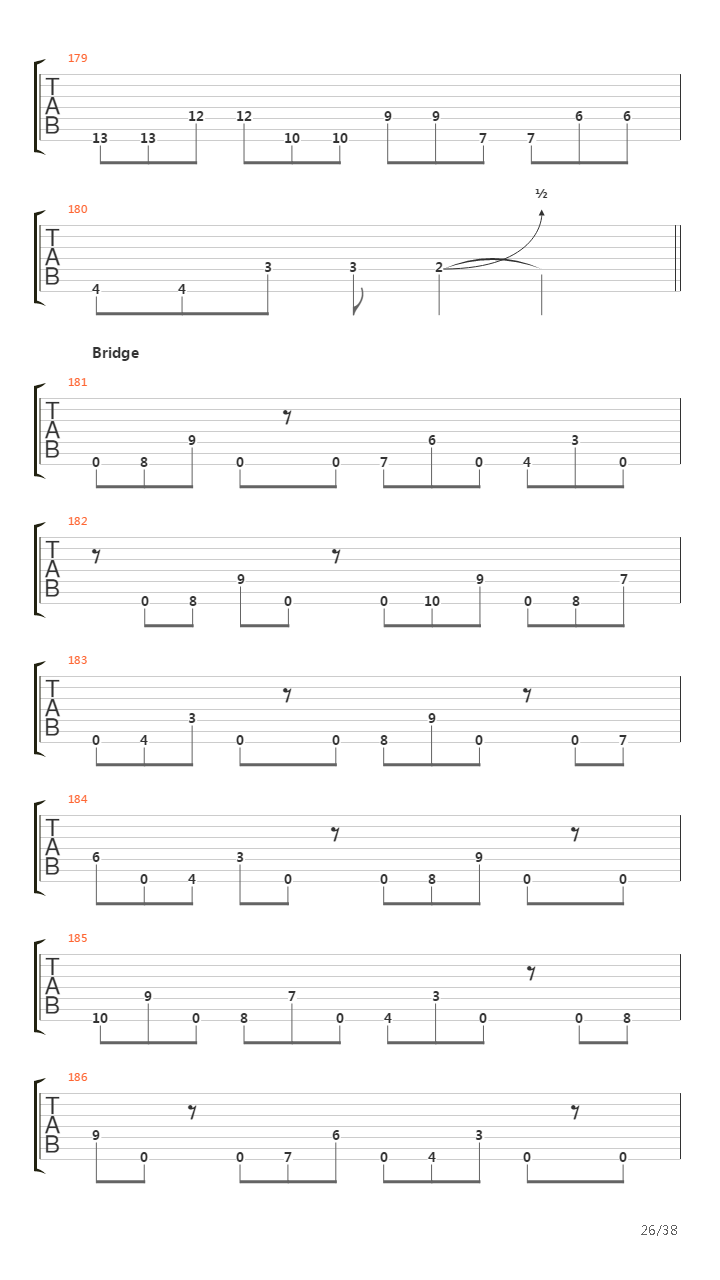 Dancers To A Discordant System吉他谱