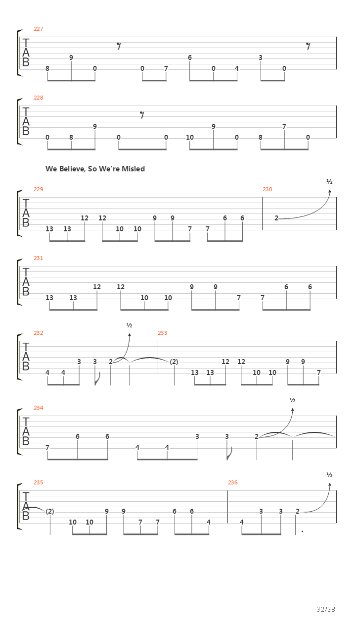 Dancers To A Discordant System吉他谱