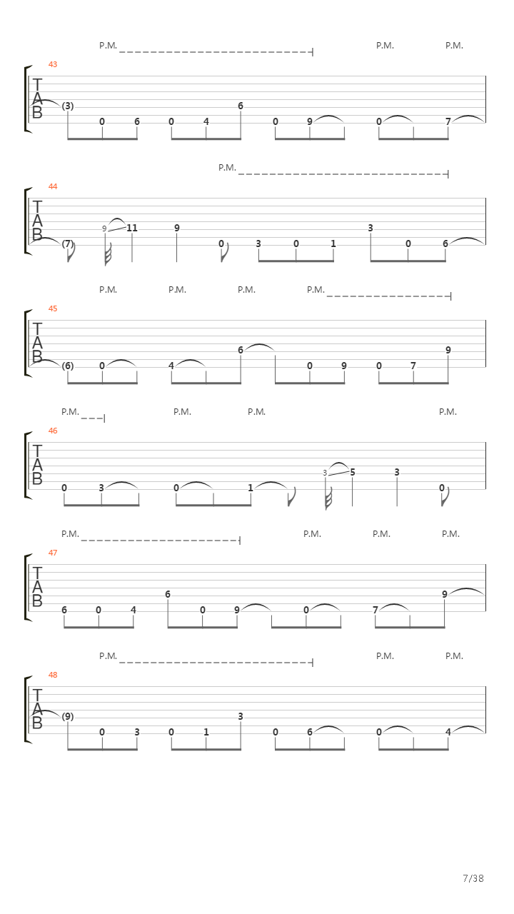 Dancers To A Discordant System吉他谱