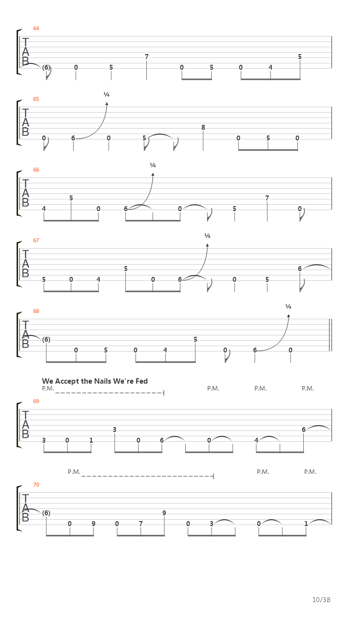 Dancers To A Discordant System吉他谱