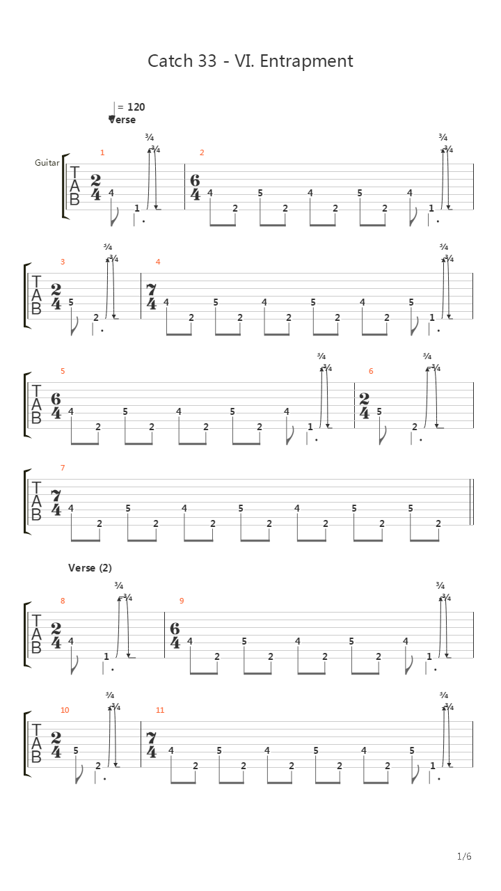 Entrapment吉他谱