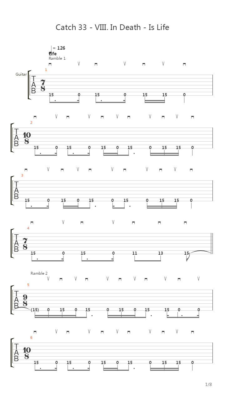 In Death - Is Life吉他谱
