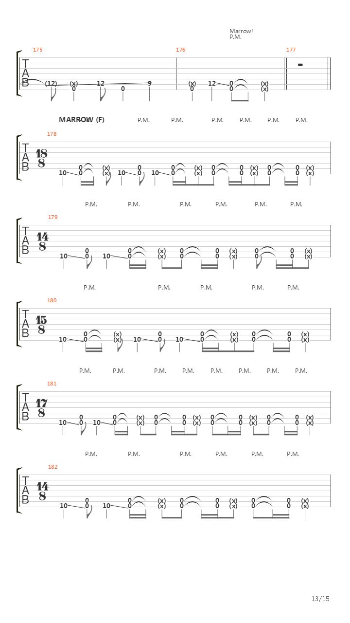 Marrow吉他谱