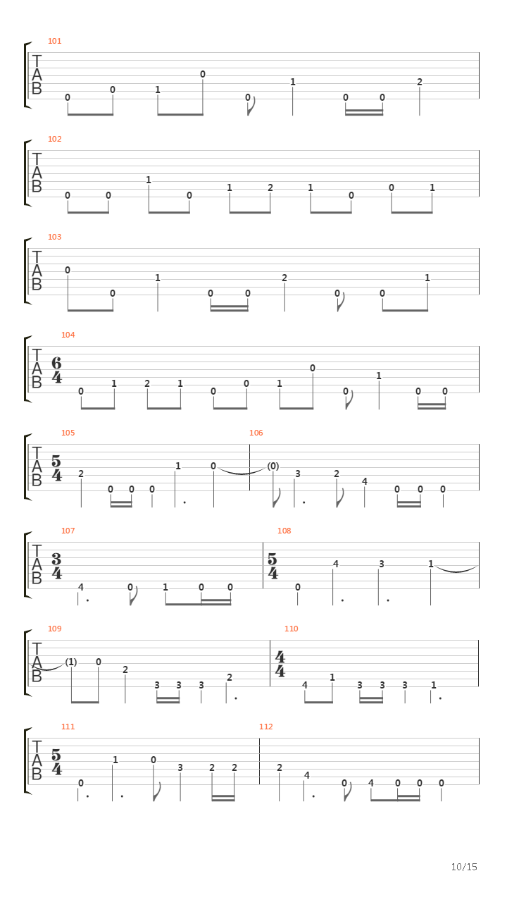 Obzen吉他谱