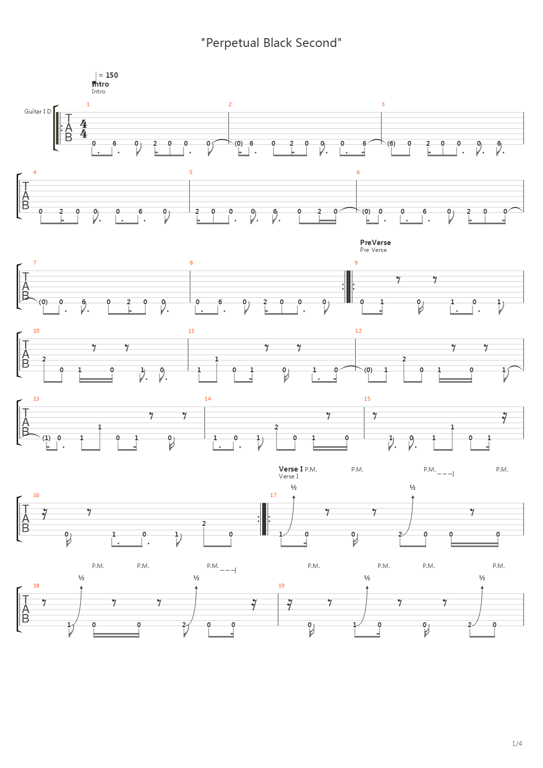 Perpetual Black Second吉他谱