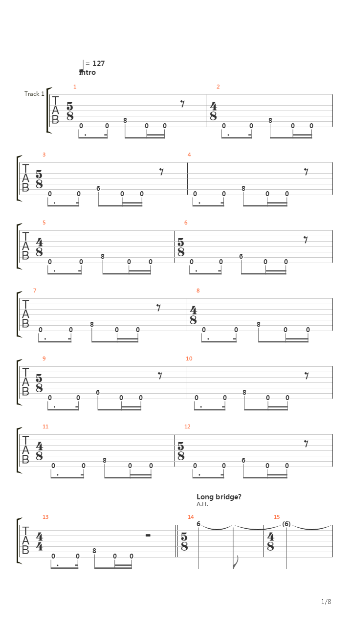 Shed吉他谱