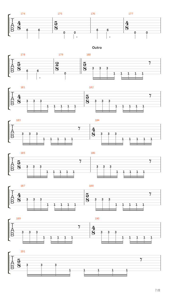 Shed吉他谱