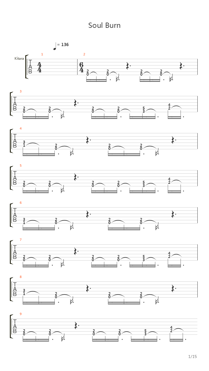 Soul Burn吉他谱