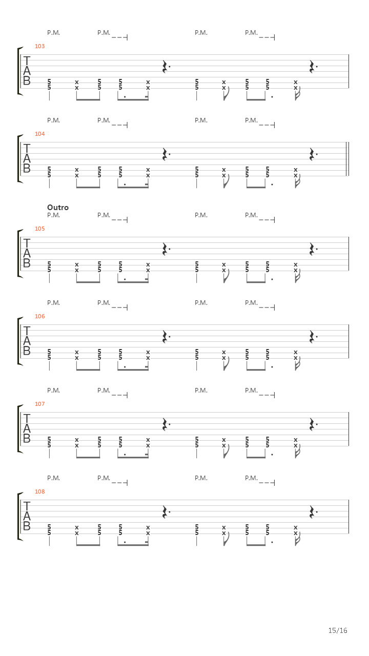 Spasm吉他谱