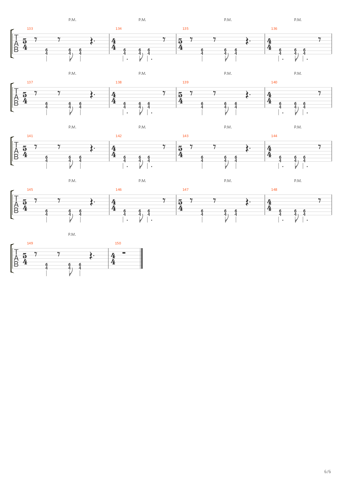 Spasm吉他谱