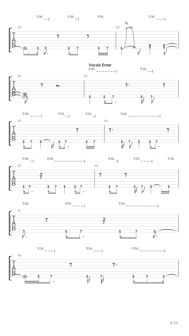 Spasm吉他谱