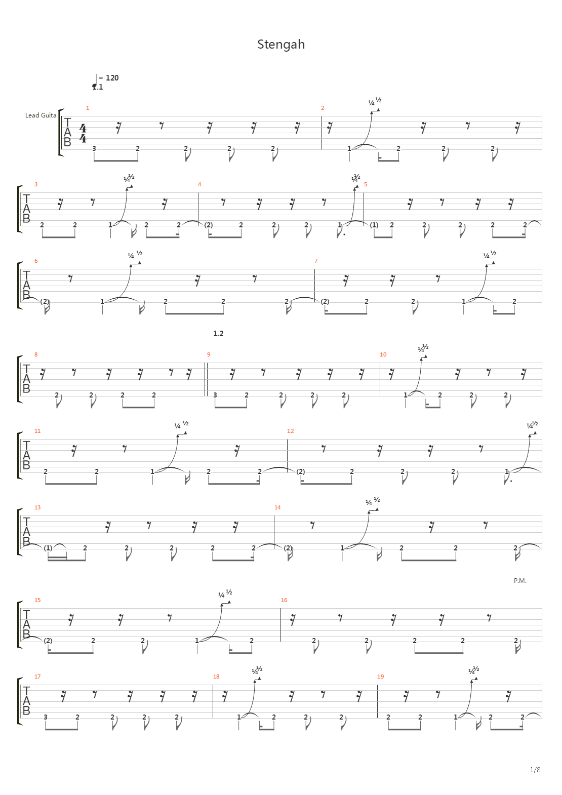 Stengah吉他谱