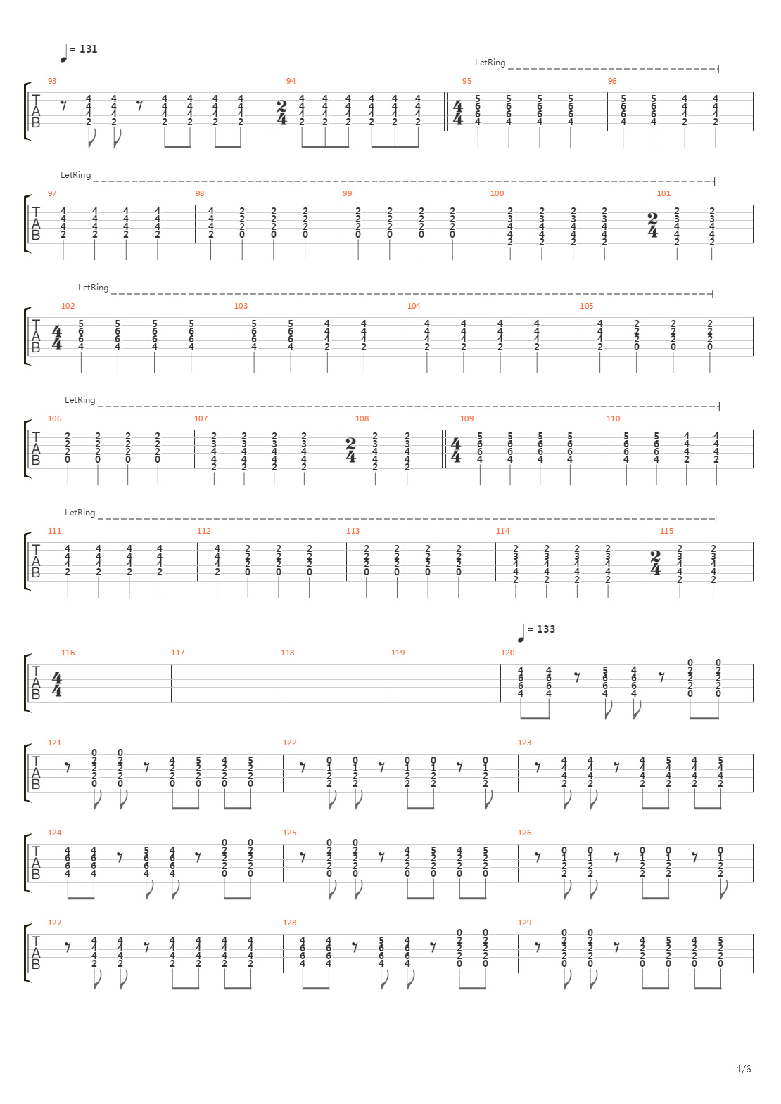 156吉他谱