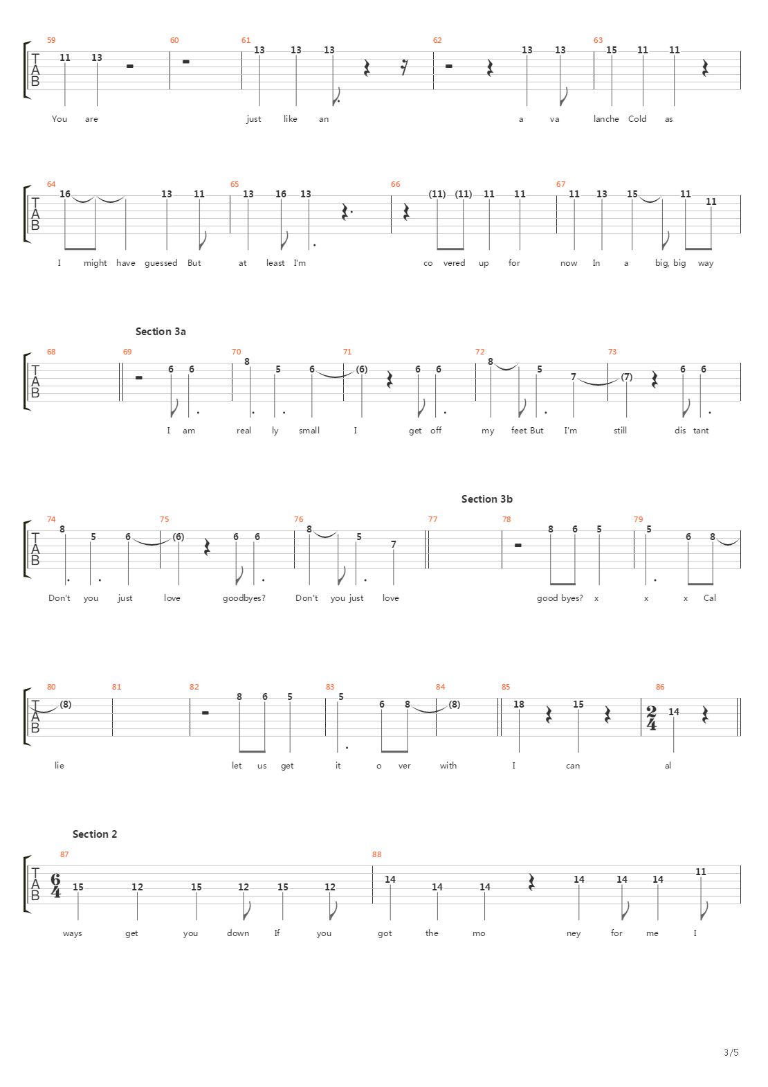 156吉他谱