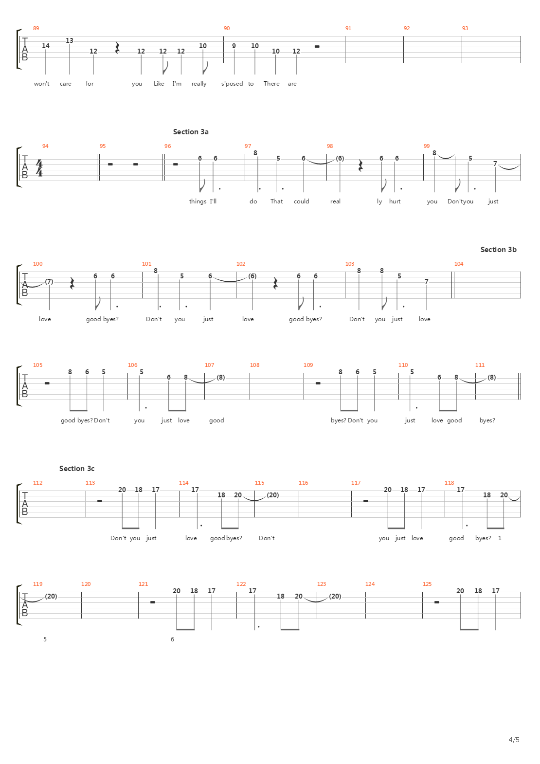 156吉他谱