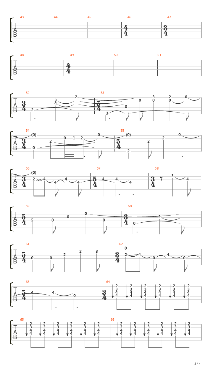 Eight Flew Over One Was Destroyed吉他谱