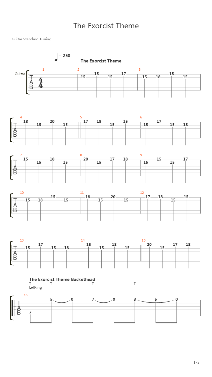 Exorcist吉他谱