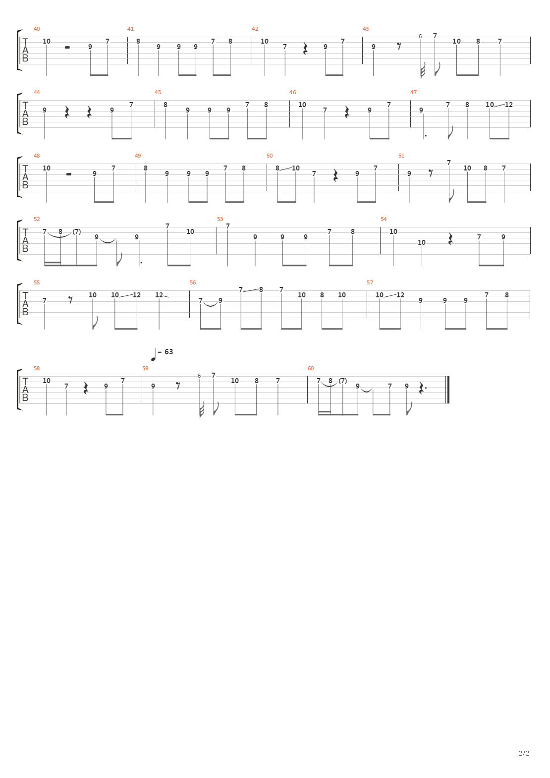 Muse吉他谱