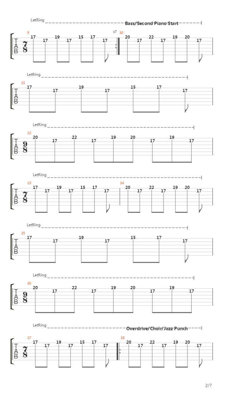 Tubular Bells Part 1吉他谱