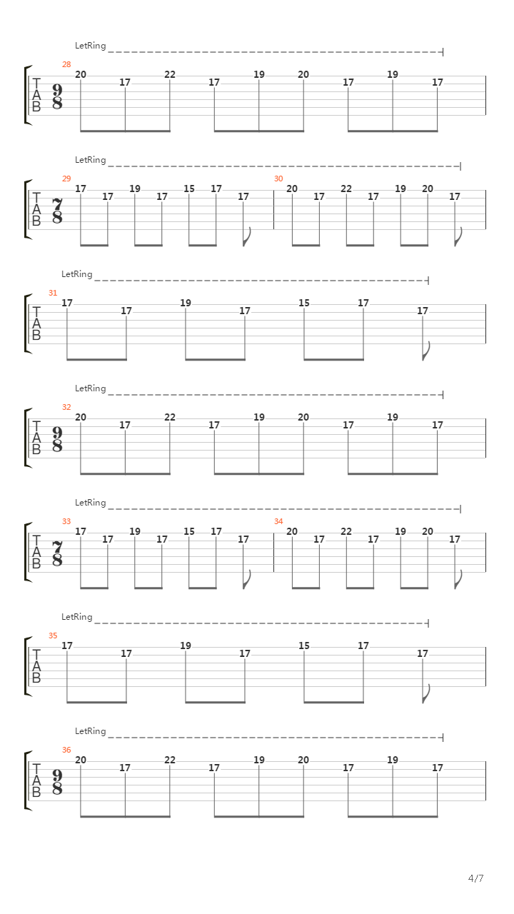 Tubular Bells Part 1吉他谱