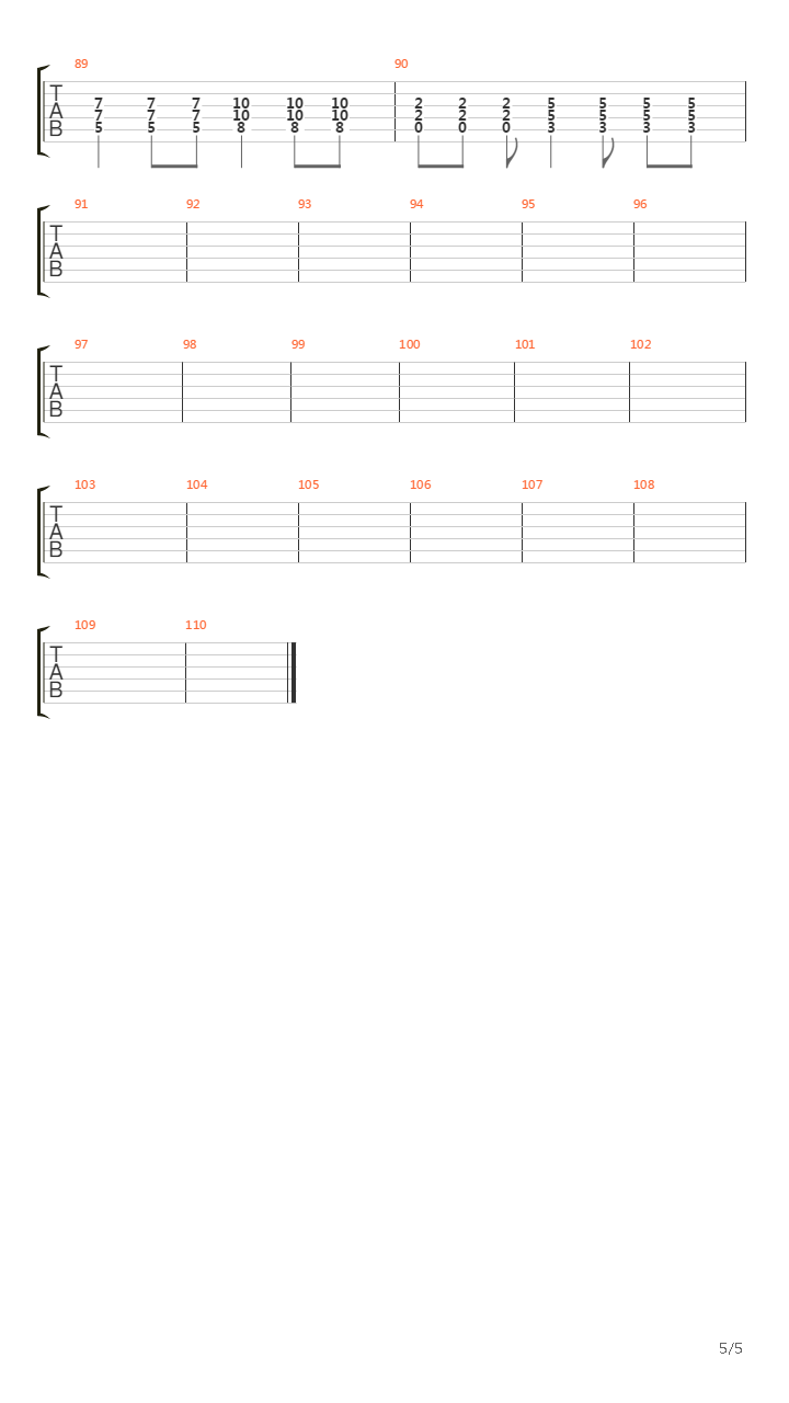 Tude吉他谱