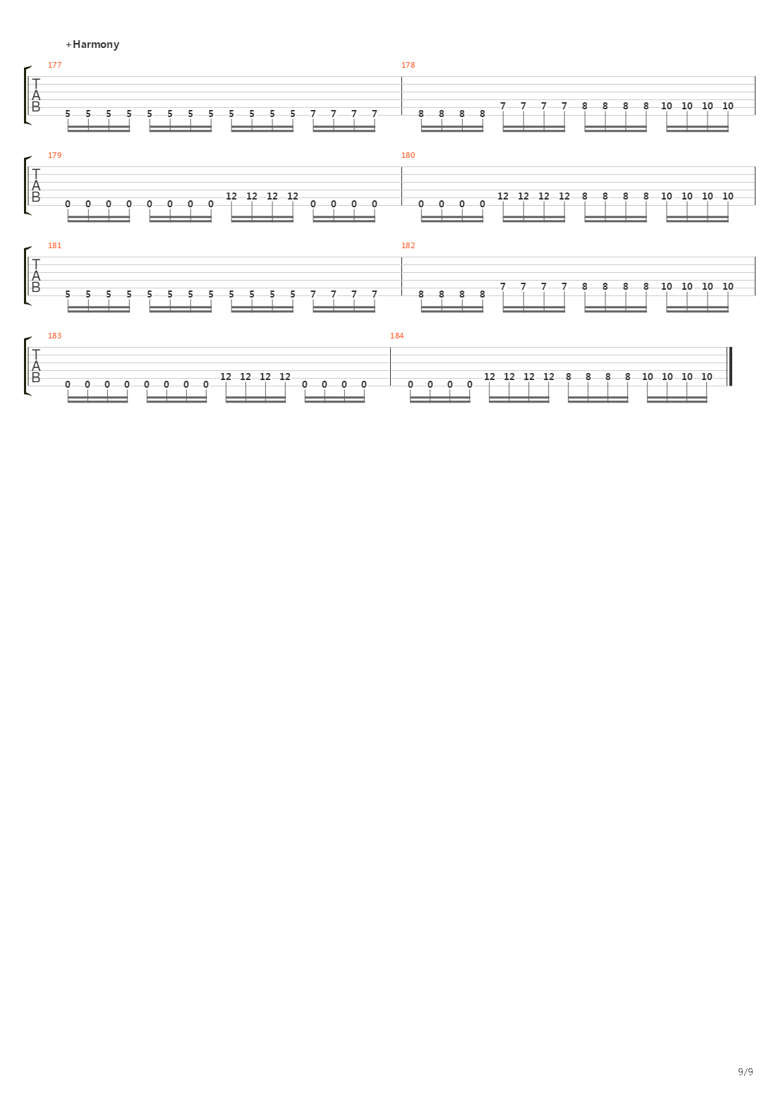 Architect吉他谱