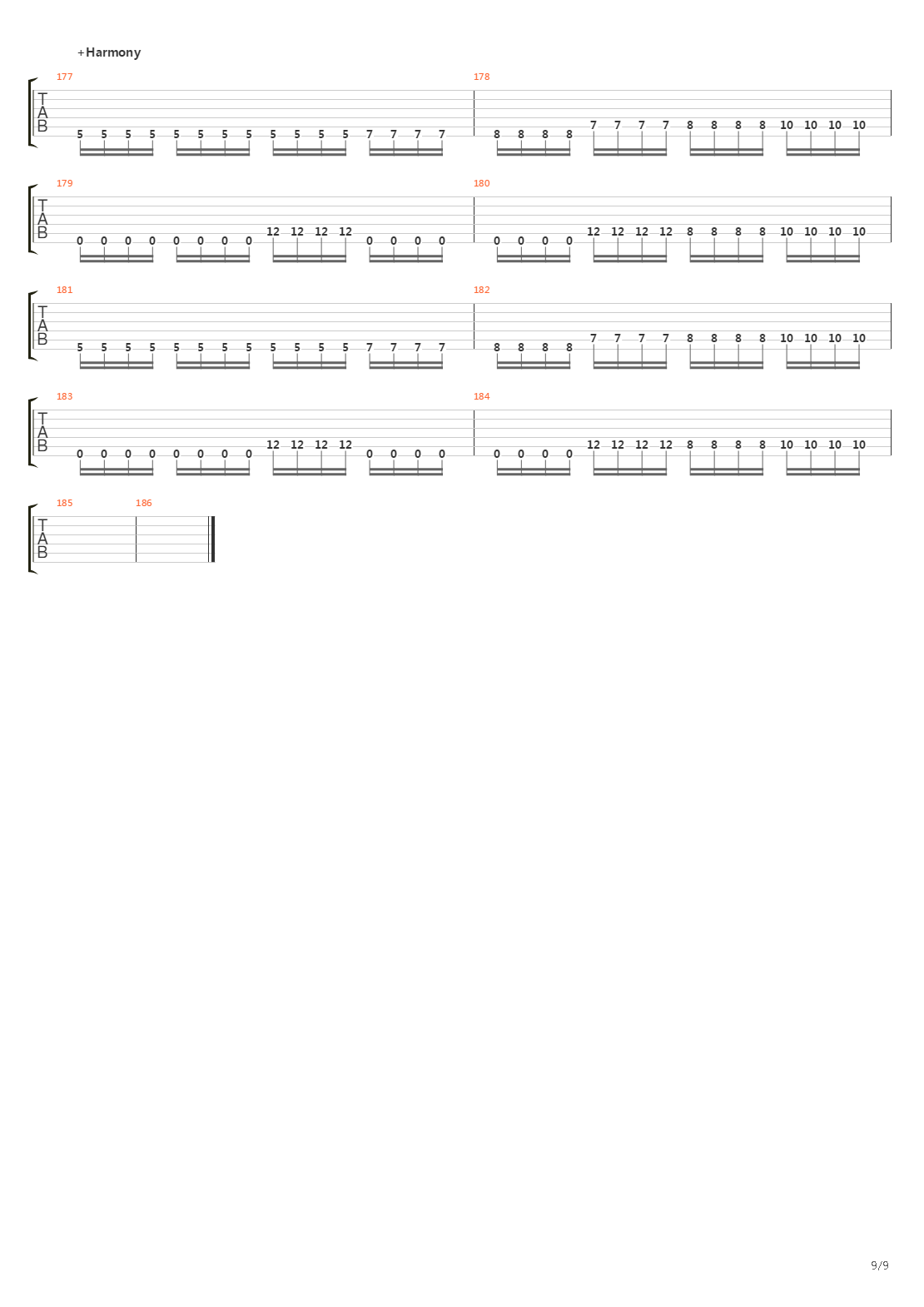 Architect吉他谱