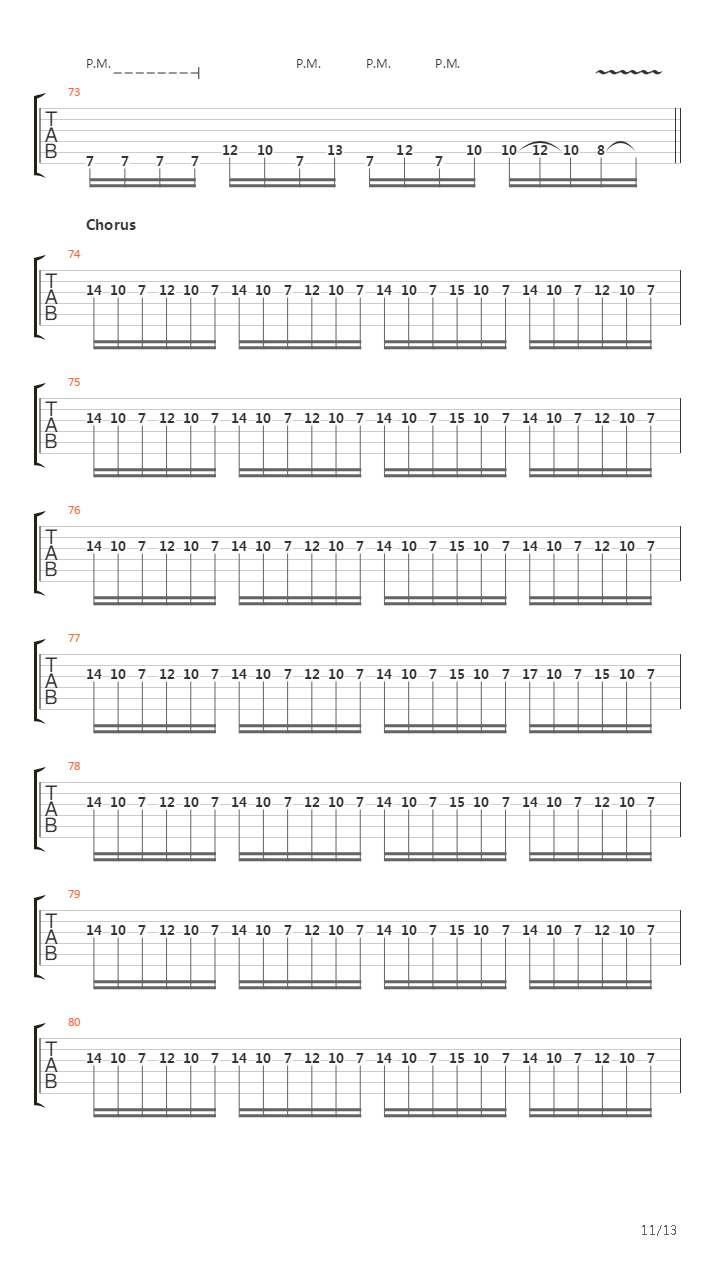 Ballad Of A Broken Man吉他谱