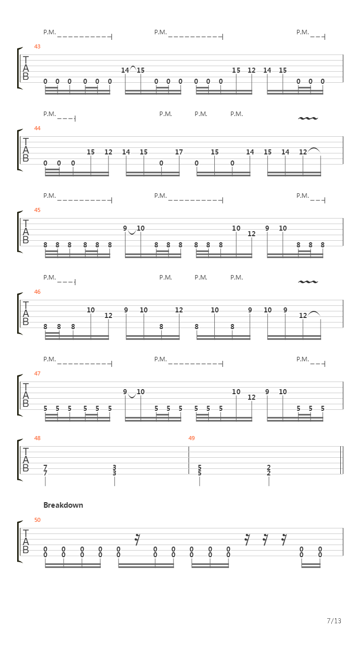 Ballad Of A Broken Man吉他谱