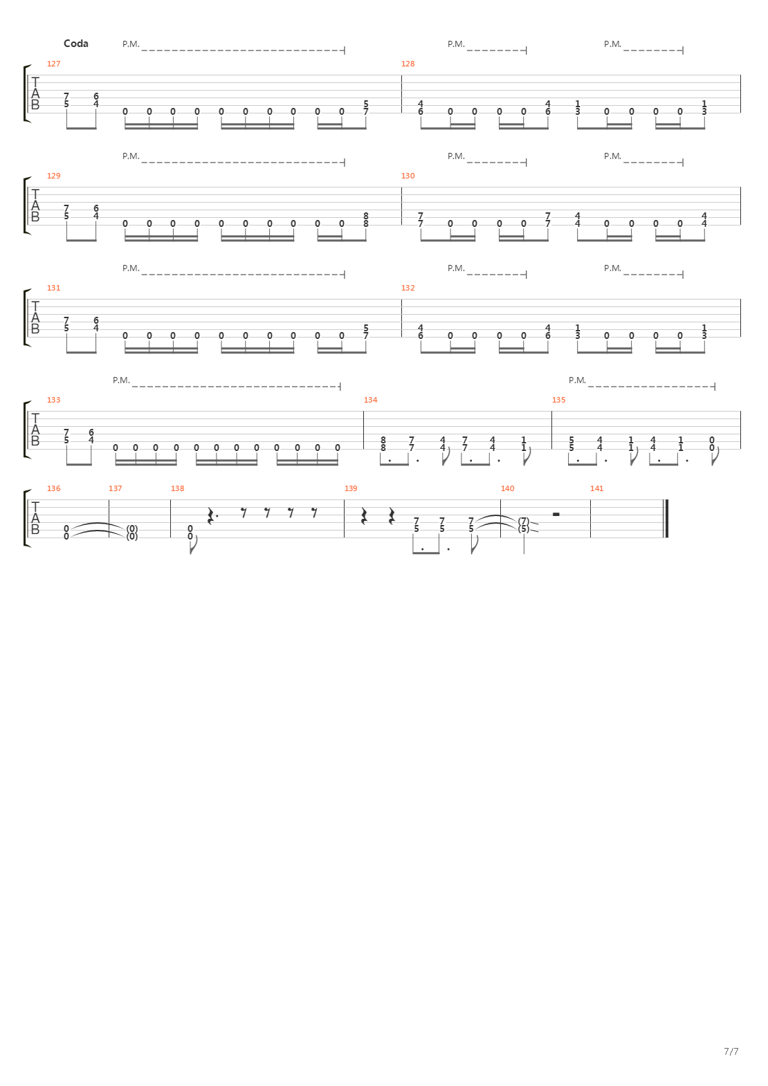 Rust吉他谱