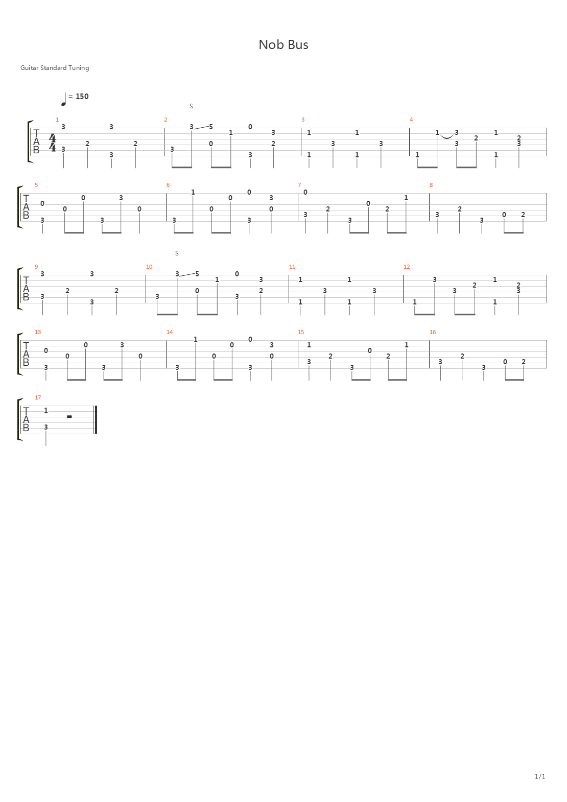 Nobody Businnes吉他谱