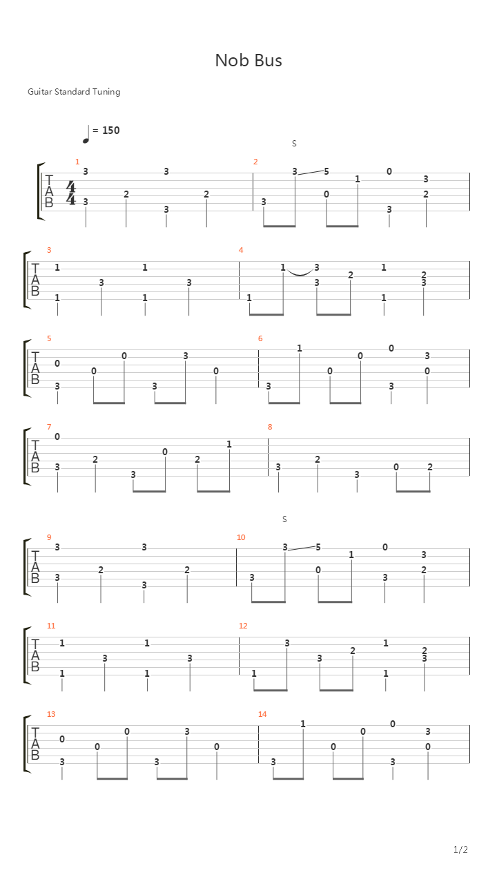 Nobody Businnes吉他谱