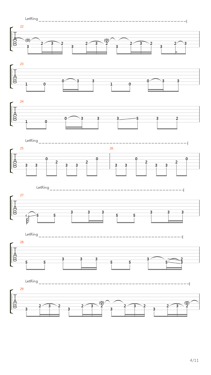 Custom Concern吉他谱