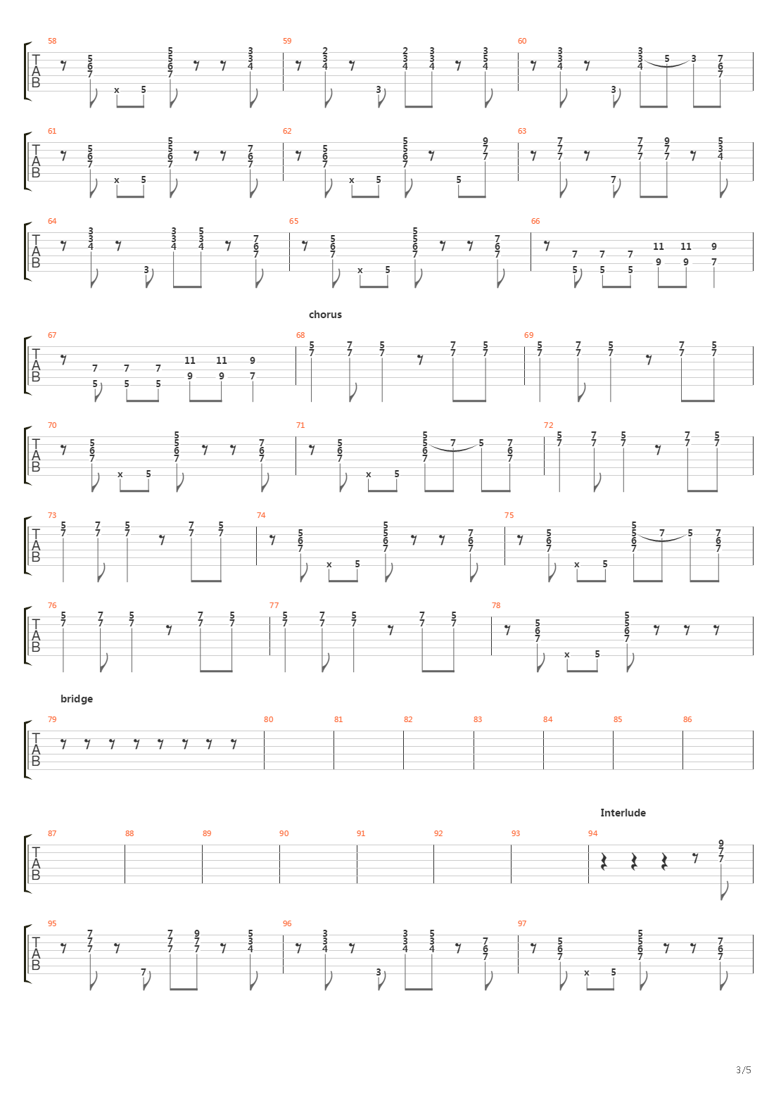 Dashboard吉他谱