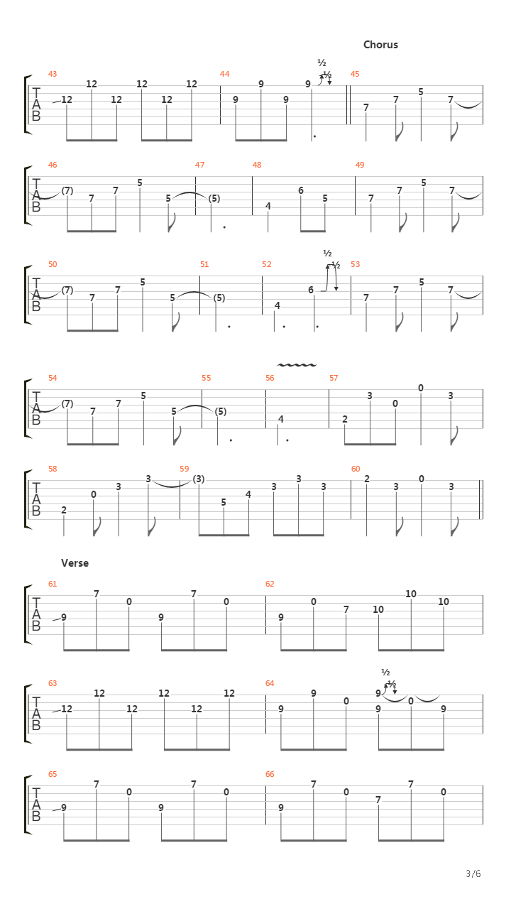 March Into The Sea吉他谱