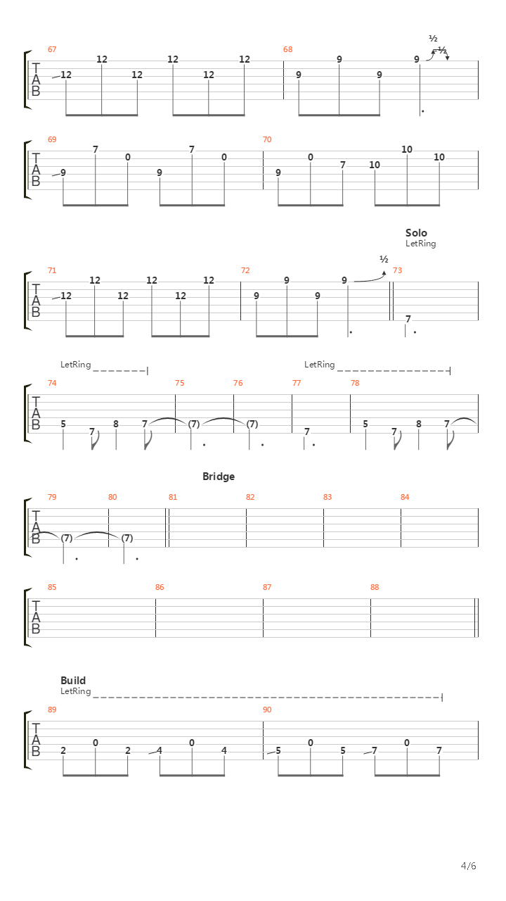 March Into The Sea吉他谱