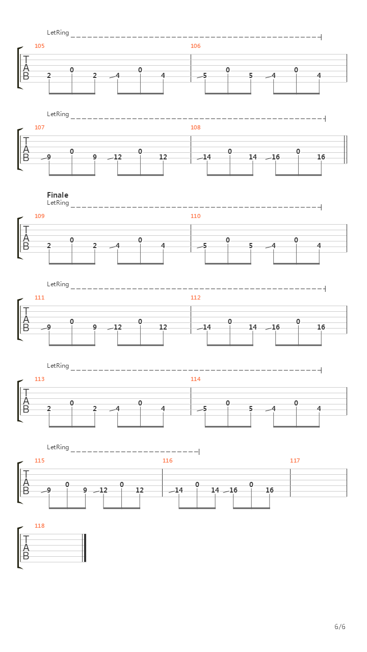 March Into The Sea吉他谱