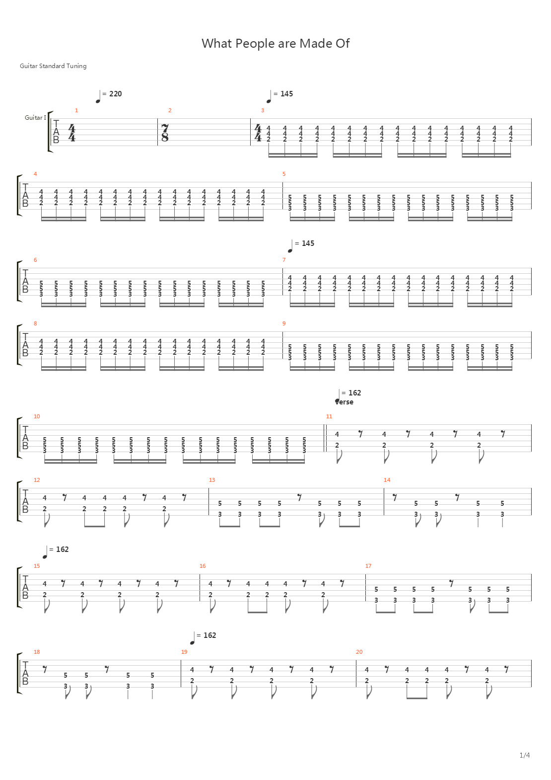 What People Are Made Of吉他谱