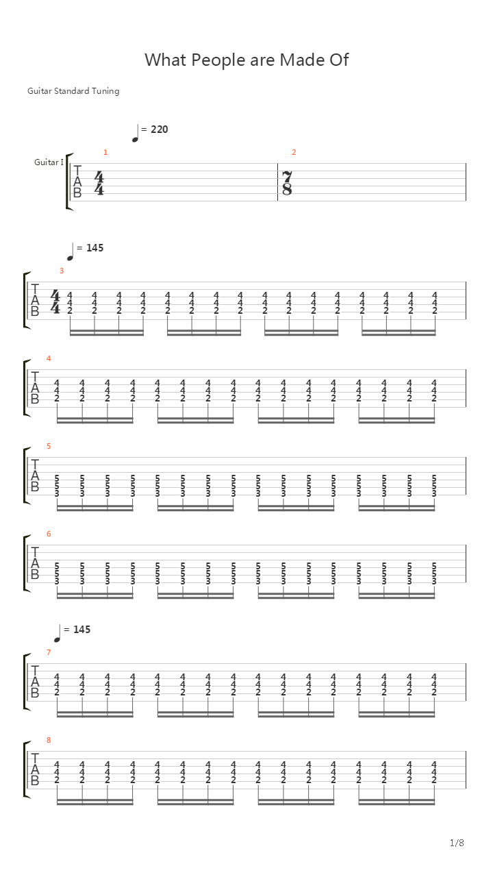 What People Are Made Of吉他谱