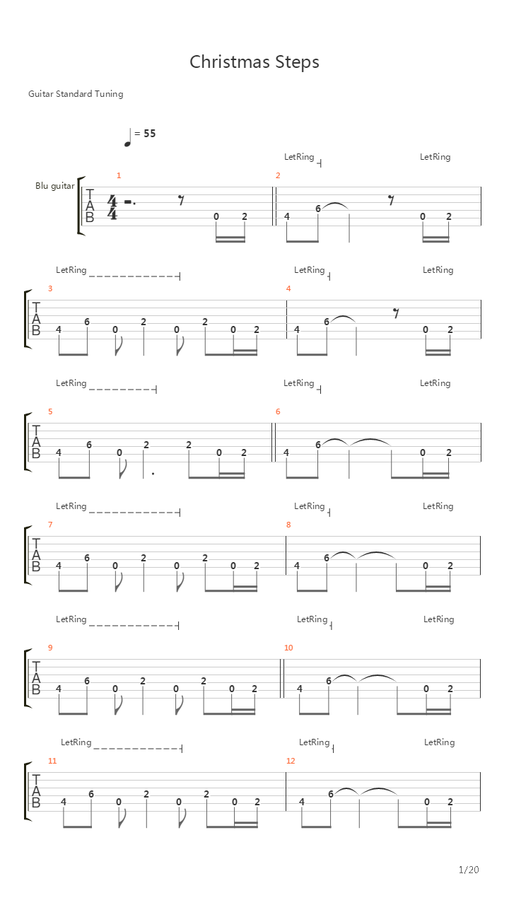 Christmas Steps吉他谱