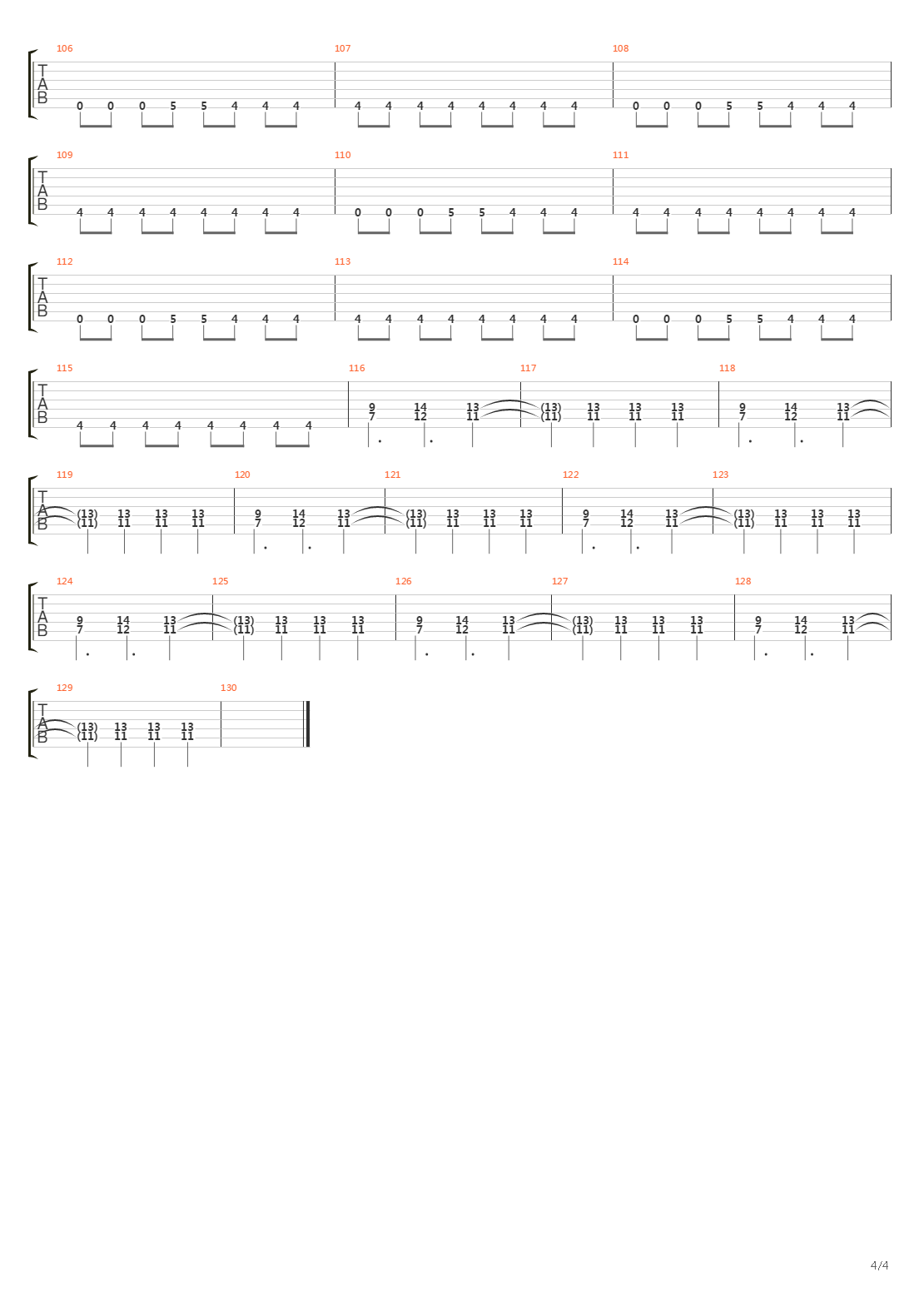 In And Above Men吉他谱