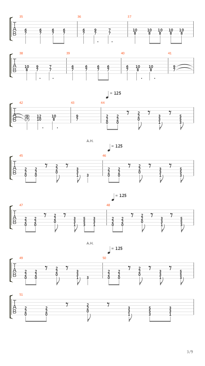 In And Above Men吉他谱