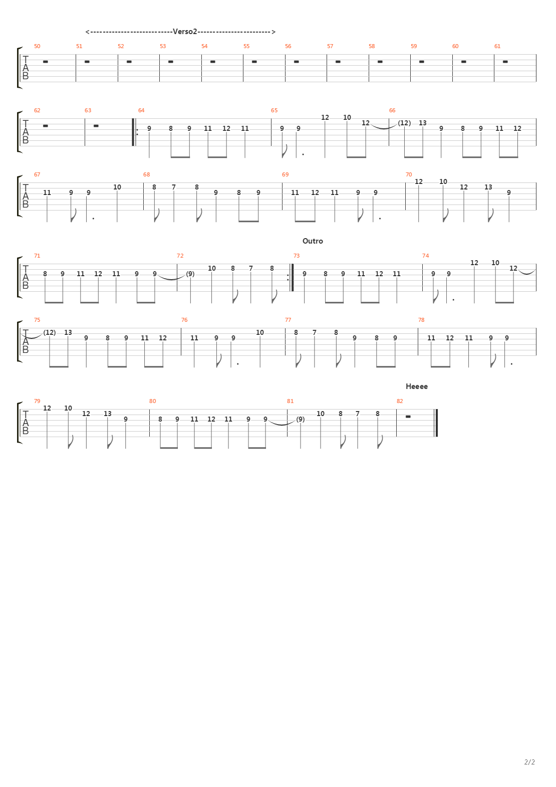 Trebaruna吉他谱