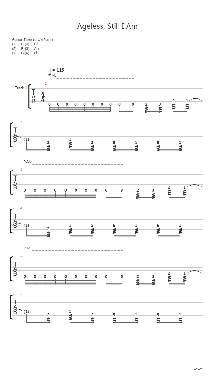 Ageless Still I Am吉他谱