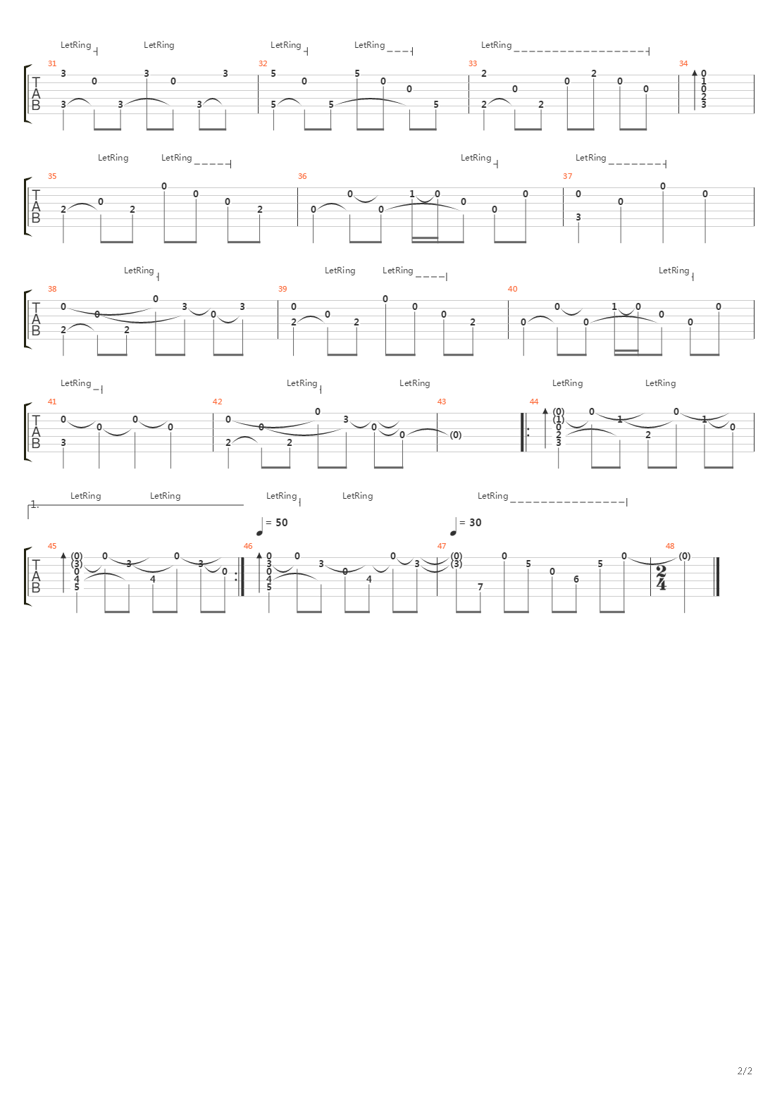 Desolate Ways吉他谱