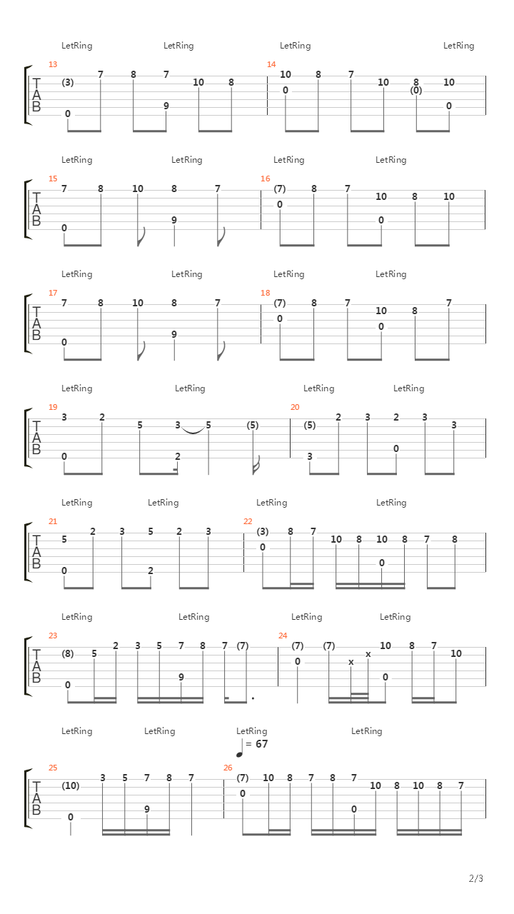 In Remembrance吉他谱