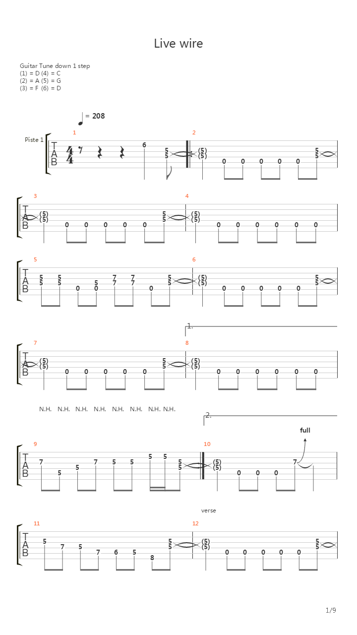 Wire吉他谱