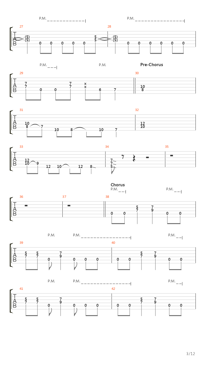 Wire吉他谱